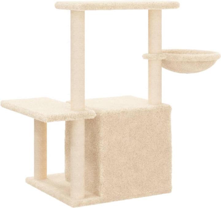 Image du produit VidaXL Kratzbaum mit Sisal-Kratzsäulen Creme 83 cm,Farbe (83 cm, Crème)