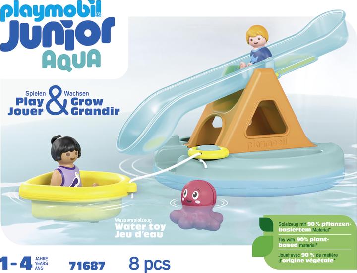 Image du produit Playmobil Badeinsel mit Wasserrutsche (71687, Playmobil Junior)