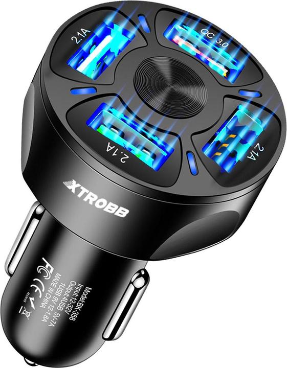 Immagine prodotto Xtrobb Caricabatterie da auto - 4 porte USB