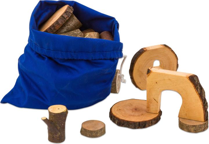 Immagine prodotto Magic Wood 36 blocchi di alberi in un sacchetto con coulisse