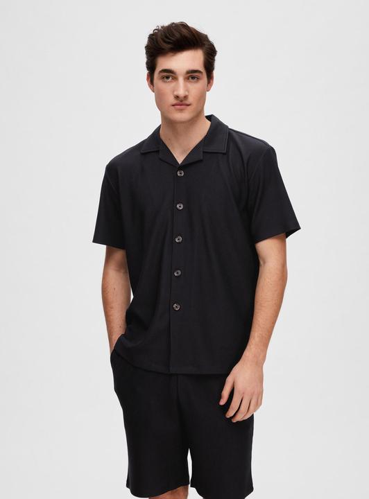 Actual product image Selected Homme Ribbed short sleeve shirt (XL)
