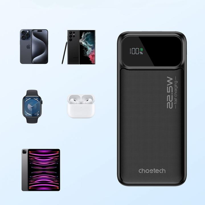 Actual product image Choetech 10000 mAh (10000 mAh, 22.50 W, 22.50 Wh)