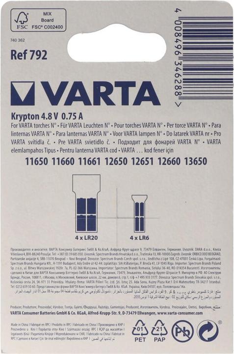 Produktbild Varta Glühbirnchen 792
