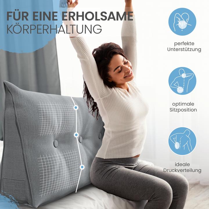 Actual product image Aktivshop Bed and back support cushions (20 x 120 x 50 cm)