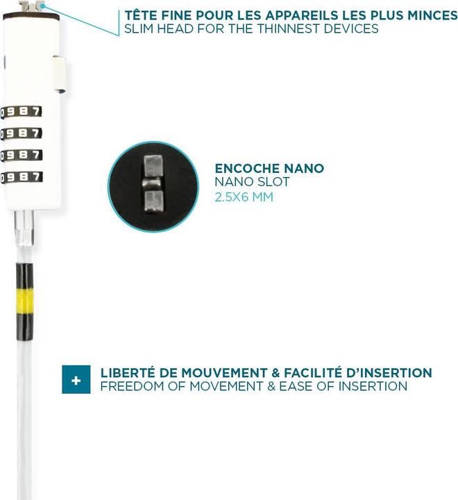 Produktbild Mobilis Nano - Slim security lock - Code