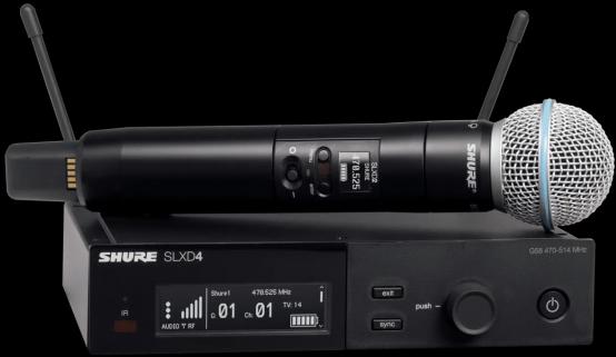 Produktbild Shure SLXD24/B58-S50 handheld draadloos (823 - 832 MHz)