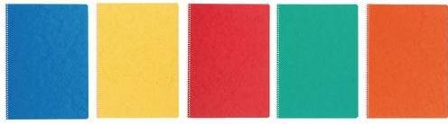 Image du produit Cahier de notes A4, quadrillé 4 mm, reliure à spirales, 48 feuilles, assorti (A4, Quadrillé)