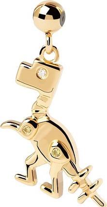 Pd Paola PDPAOLA - HravÃ½ pozlacenÃ½ pÅ™Ã­vÄ›sek se zirkony DINO Charms CH01-017-U