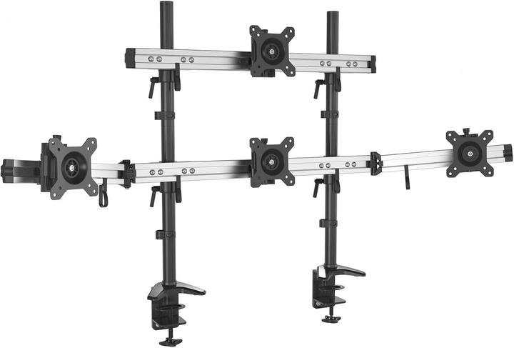 Hftek MP234C-N desk stand for four 15 inch - 27 inch monitor monitor with VESA 75/100 (Tisch, 27")