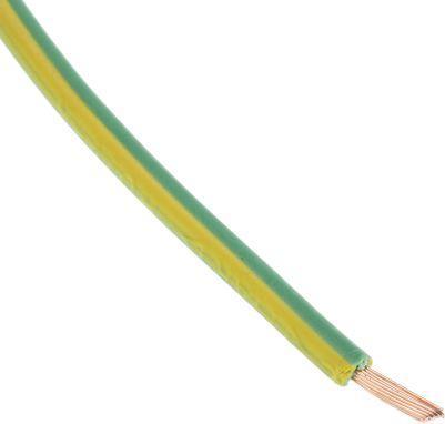 Actual product image Rs Pro Green/yellow equipment wire,1.5sq.mm100m (100 m)