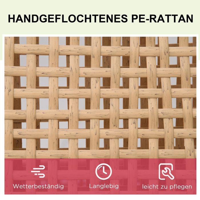 Actual product image Swisshandel24 Garden furniture sun lounger garden lounger with cushion 3-stage adjustable rattan lounger steel (200 cm)