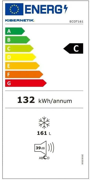 Energie-Label Kibernetik GS161C (Freistehend, 161 l)