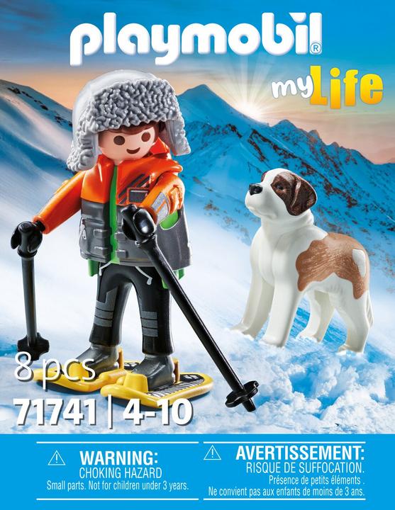 Immagine prodotto Playmobil Escursionista con cane San Bernardo (71741, Playmobil La mia vita)