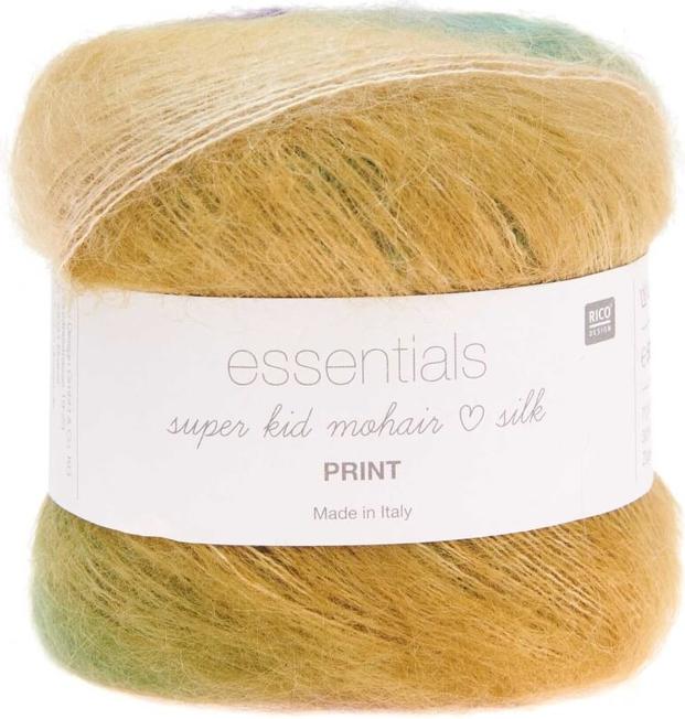 Image du produit Rico Essentials Super Kid Mohair Loves Silk Print winter, 50 g, 400 m, 70 % WM, 30 % SE (375 m)