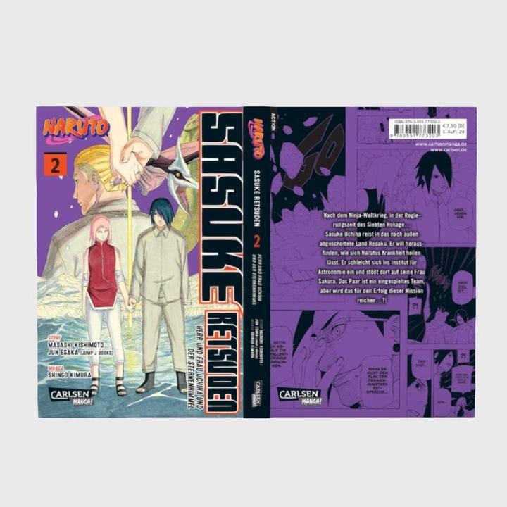 Actual product image Naruto - Sasuke Retsuden: Herr und Frau Uchiha und der Sternenhimmel (Manga) 2 (German, Jun Esaka, 2024)