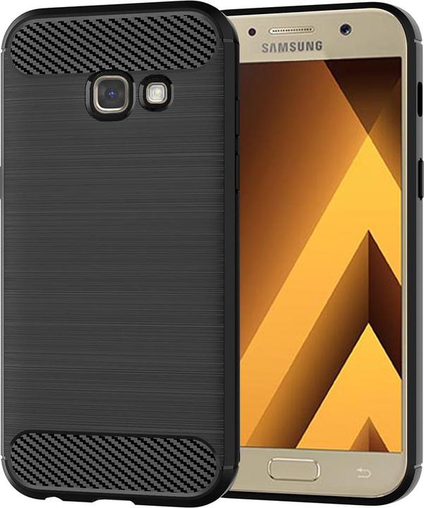 Immagine prodotto Techsuit - Carbon Silicone - Samsung Galaxy A5 2017 A520 - Black (Samsung Galaxy A5 (2017))