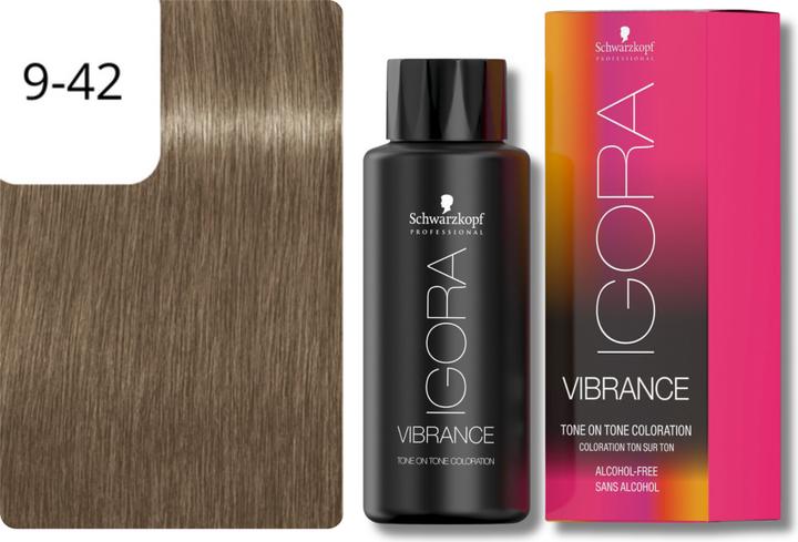 Image du produit Schwarzkopf Professional Coloration IGORA VIBRANCE Tone On Tone (9-42 Extra blond clair beige cendré)