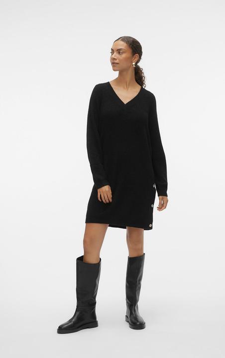 Actual product image Vero Moda VMTINI LS V-NECK SHORT DRESS BOO Knitted Dress (XS)