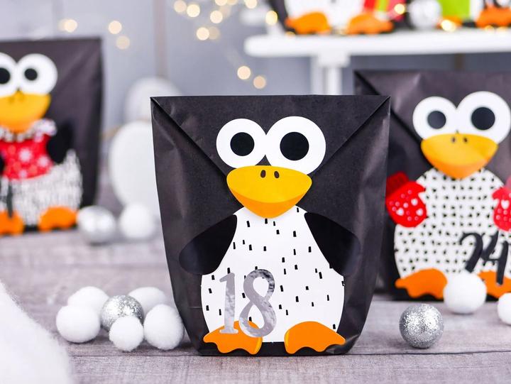 Produktbild Papierdrachen Pinguin
