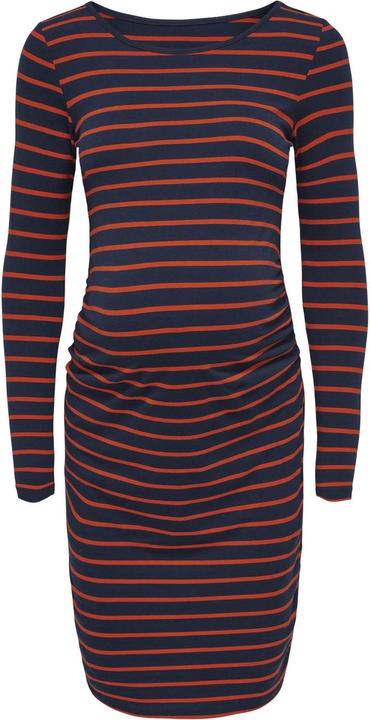 Only Maternity Mama gestreiftes Kleid mit langen Ärmeln