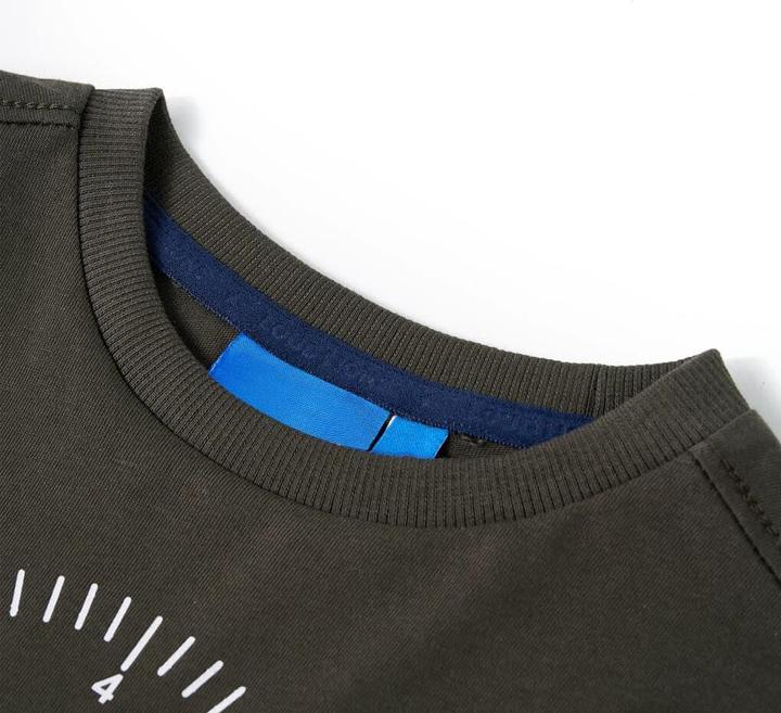 Image du produit VidaXL T-shirt manches longues enfant kaki 92,Composition : 100 % coton,Couleur (92)