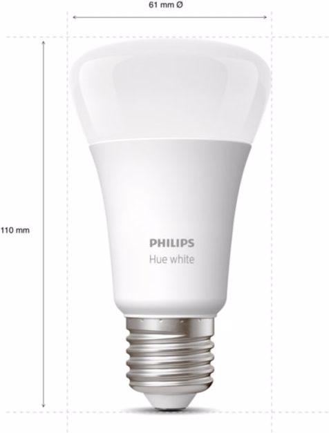 Actual product image Philips Hue White Starter Kit (E27, 9 W, 806 lm, 2 x, F)