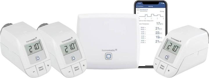 Actual product image Homematic IP Starter Set Heizen + Heizkörperthermostat – basic