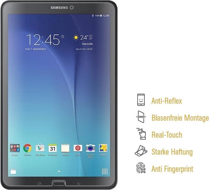 Produktbild Protectorking 6x Displayschutzfolie matt Anti-Reflex entspiegelt (6 Stück, Galaxy Tab E 9.6)