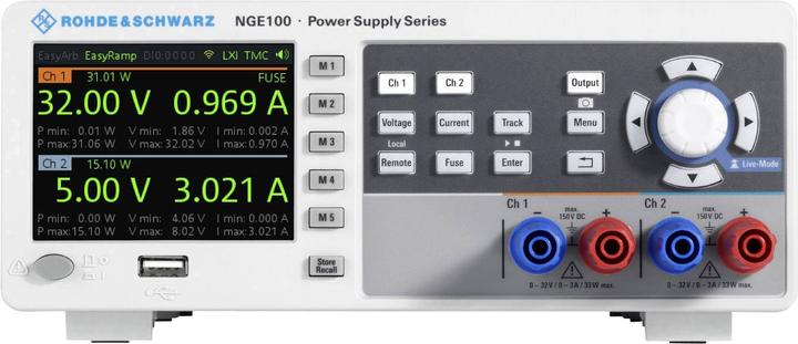 Rohde & Schwarz NGE102B Power, Supply 2-channel, 0 to 32
