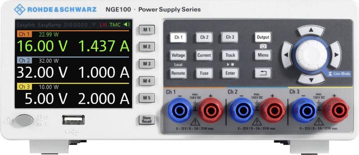 Produktbild Rohde & Schwarz NGE103B, Power Supply, 3-channel, 0 to 3