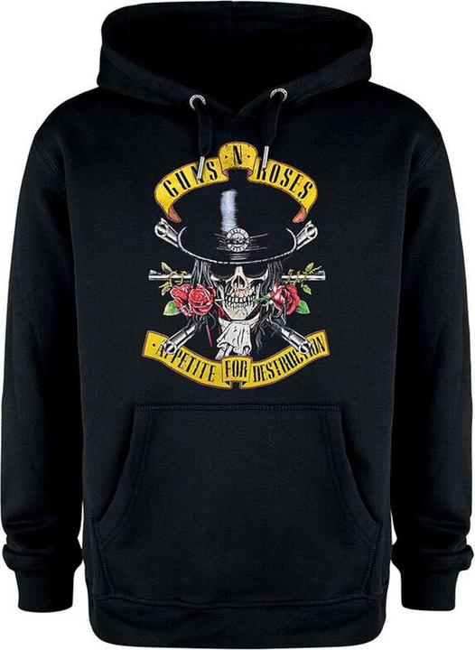 Produktbild Amplified Erwachsene Zylinderhut Totenkopf Guns N Roses Hoodie (3XL)