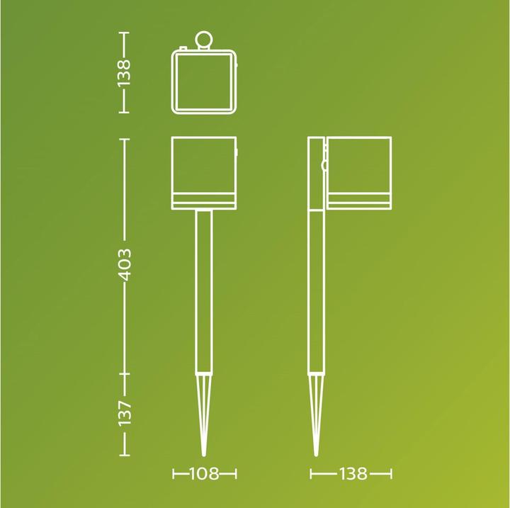 Actual product image Philips Outdoor Virona Solar (200 lm, IP44)