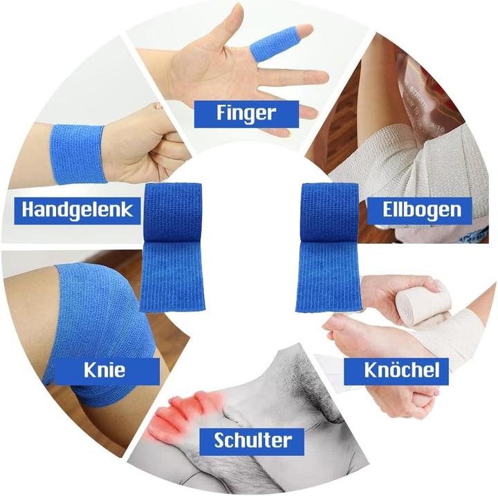 Immagine prodotto ASMI 2 Stück selbsthaftender elastischer Pflasterverband (2 x)