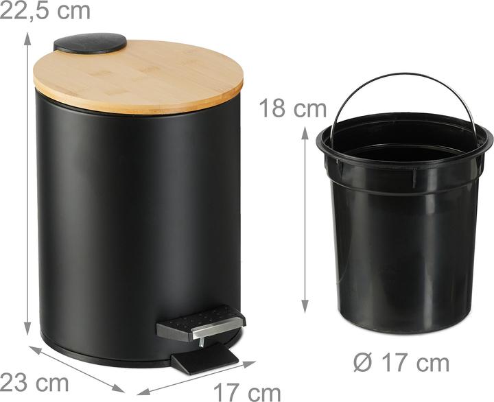 Immagine prodotto Relaxdays Cestino per-bagno (3 l)
