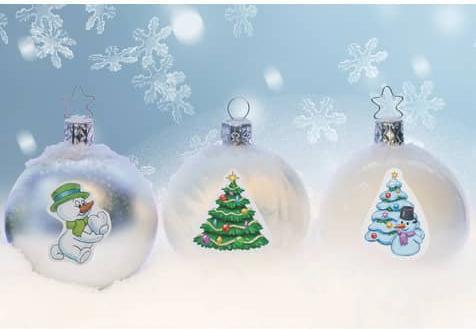 Actual product image HERMA Christmas stickers