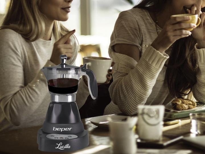 Immagine prodotto Beper BC.041N- macchina da caffè espresso elettrica- 3 bicchieri da caffè