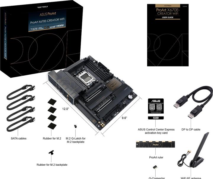Produktbild ASUS ProArt X670E-Creator Wifi (AM5, AMD X670E, ATX)