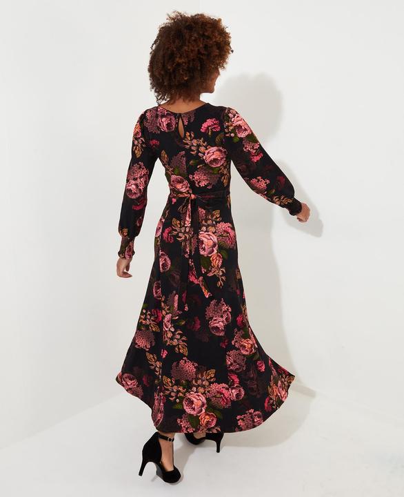 Image du produit Joe Browns PETITE Robe Maxi Tie-Waist Dark Floral Jersey (42)