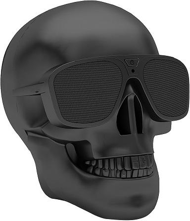 Haut-parleur Bluetooth tête de mort (10 h, Fonctionnement sur batterie)