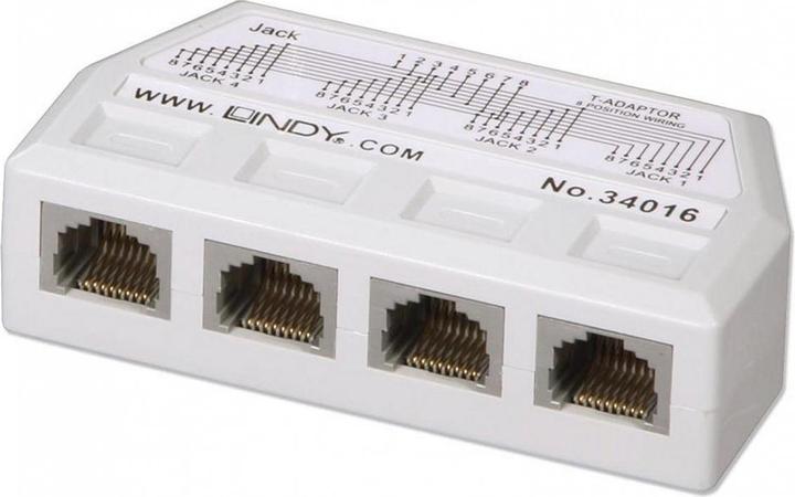 Produktbild Lindy RJ45 Line Doubler/Verteiler 1:4