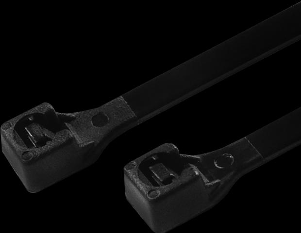 Actual product image LogiLink Cable tie 100 pieces, length: 100 mm, thickness: 2,5 mm, black (Plastic cable ties, 100 mm, 100 pcs.)