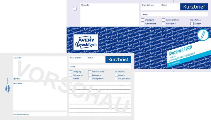 Image du produit Avery Lettre de synthèse (100 x)