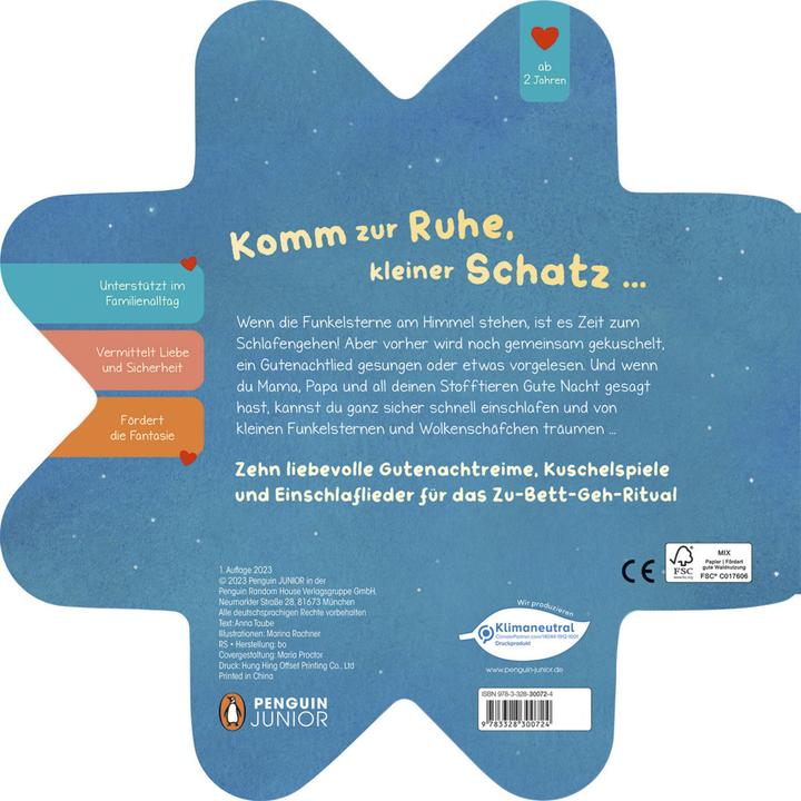Immagine prodotto Träum schön mit dem kleinen Einschlafstern - Gutenachtreime (Tedesco)