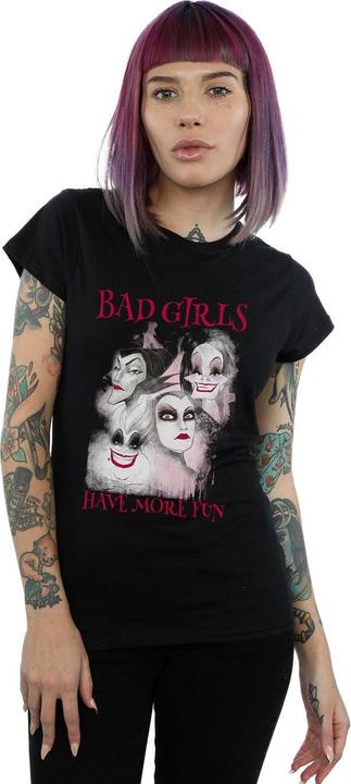Immagine prodotto Disney Maglietta in cotone da donna/donna Bad Girls Have More Fun (M)