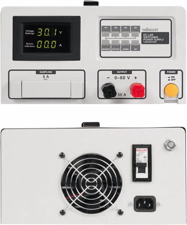 Actual product image Velleman LABPS6030SM Laboratory power supply unit