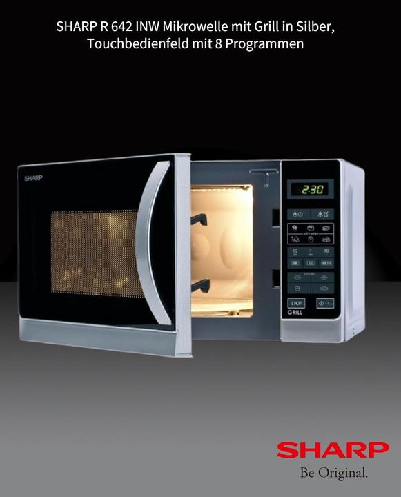 Immagine prodotto Sharp R642INW, argento (20 l)
