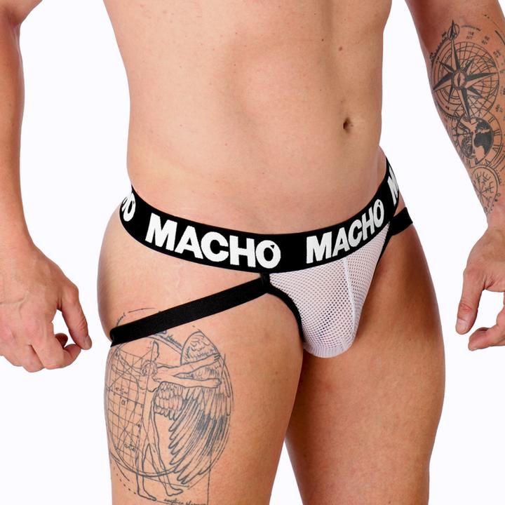 Productafbeelding Macho Underwear MACHO - MX26X1 JOCKNET WIT M (M)