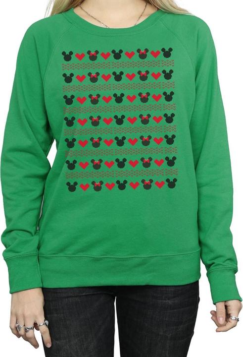 Image du produit Disney - Sweat MICKEY AND MINNIE CHRISTMAS HEARTS - Femme (XL)