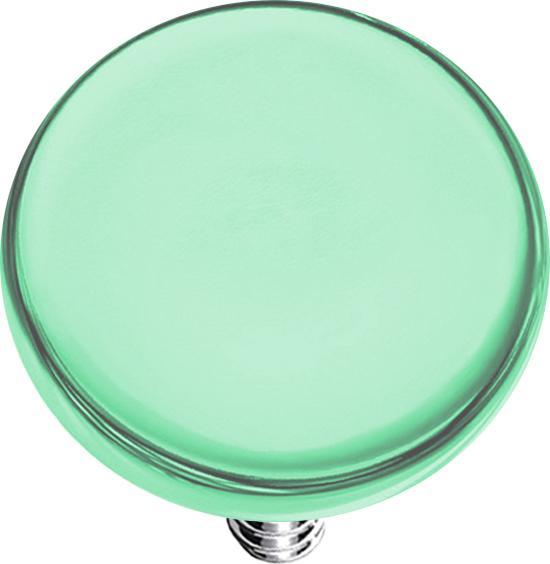 Image du produit Star Piercing Ecran Dermal Anchor vert avec revêtement en titane (Acier chirurgical 316L, sans laiton)