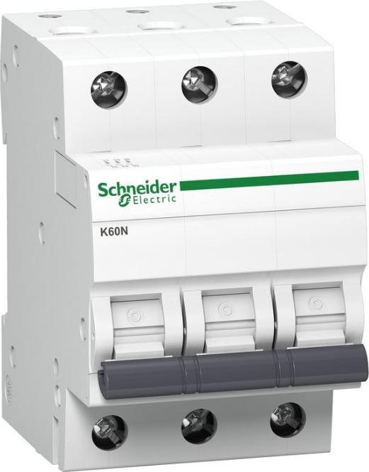 Actual product image Schneider Electric Circuit breaker 3P B 16A 6kA AC K60N (A9K01316)